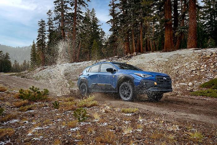 2024 Subaru Crosstrek Wilderness on the trail