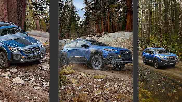 The three 2024 Subaru Wilderness models