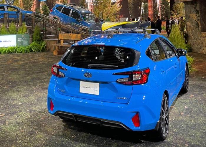 2024 Subaru Impreza in a blue exterior color