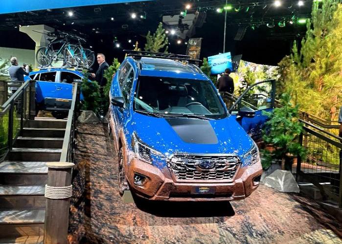 2024 Subaru Forester Wilderness in a blue motif