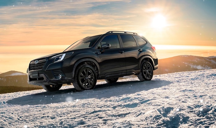 2024 Subaru Forester sitting in the snow