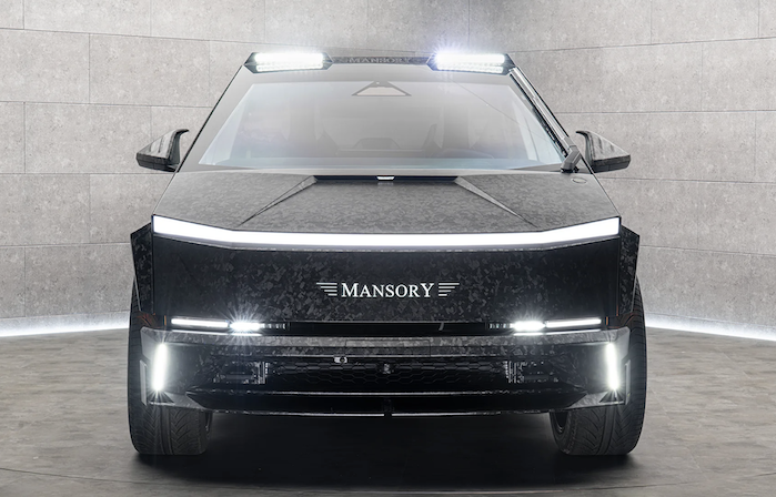 The Mansory Tesla Cybertruck front view