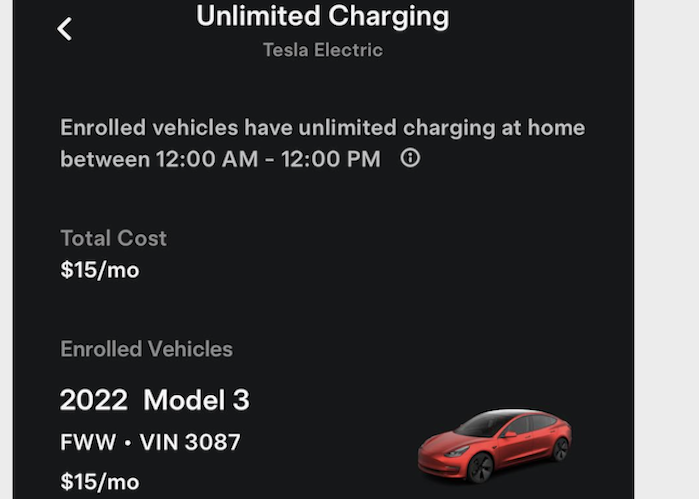 Tesla Model 3 screen display