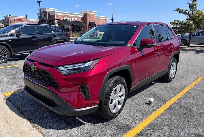 Jerry's 2024 Toyota RAV4 in a parking lot