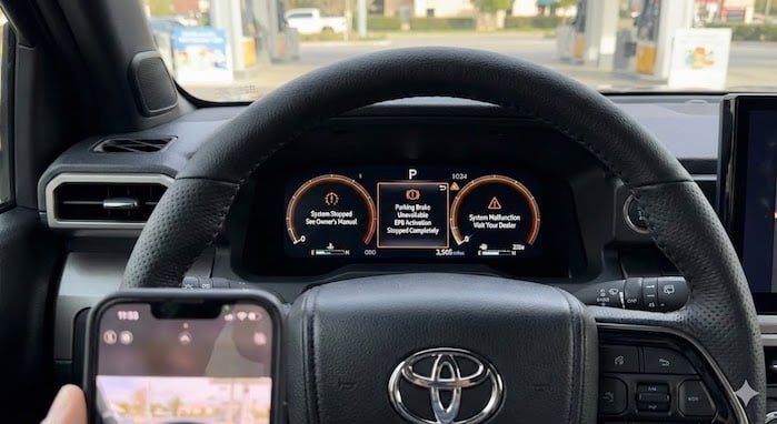 Lindsey Ruth 2024 Toyota Tacoma warning lights