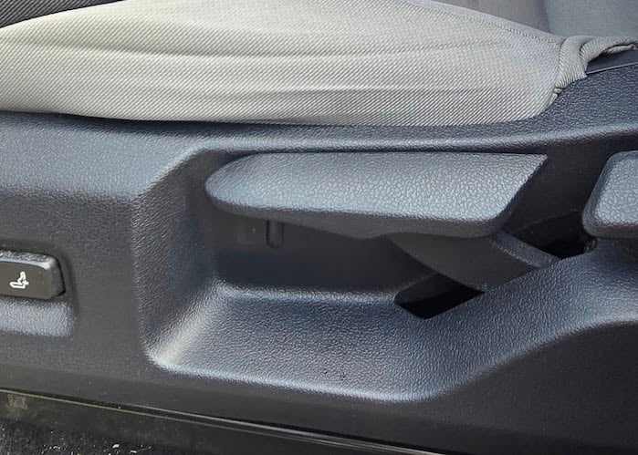 Scott's 2024 Toyota Tacoma seat lever