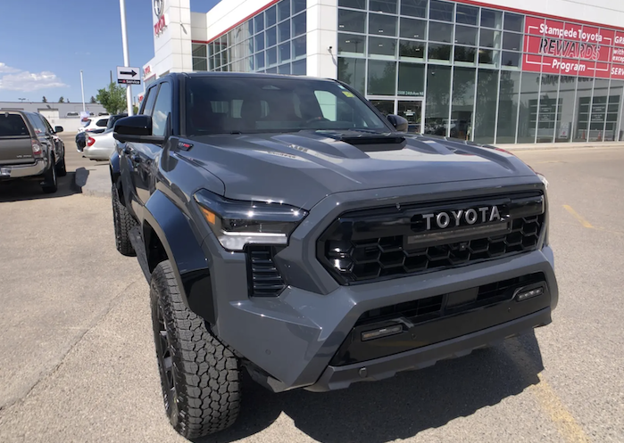 Chris's 2024 Toyota Tacoma at the dealer