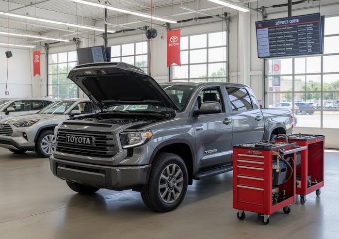 Donald Gentry's 2024 Toyota Tundra in the shop