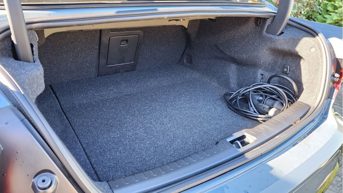 2024 Volvo S60 Recharge Ultimate Review trunk storage