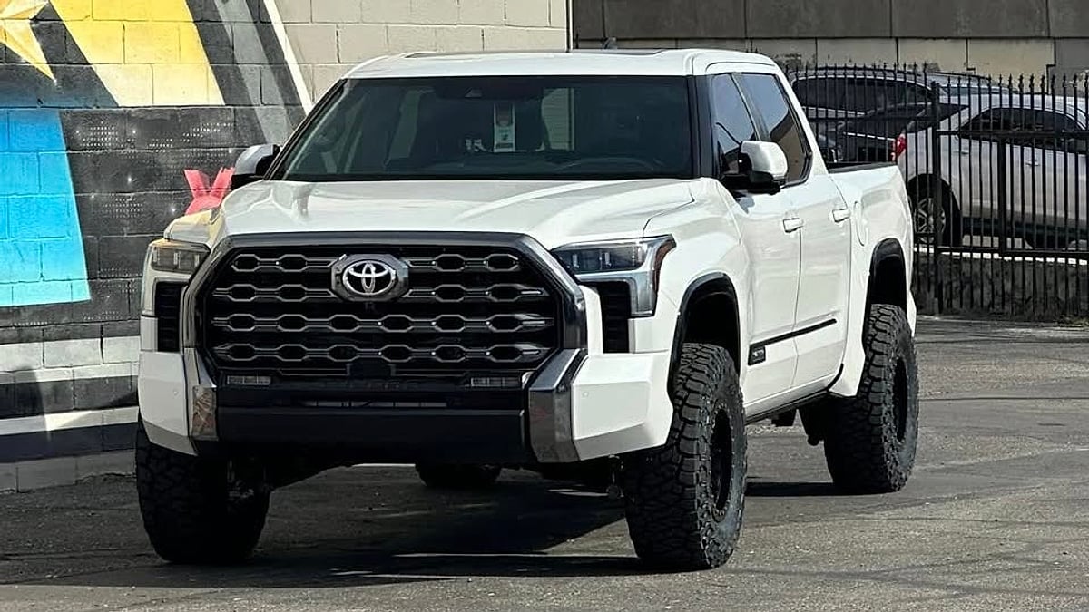 2024 Toyota Tundra's after driving through a Texas dust storm with the oil filter cap left off by the dealer
