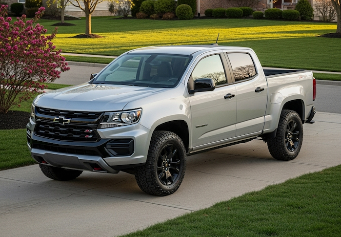 Rhonda's 2025 Chevy Colorado Trail Boss in her driveway