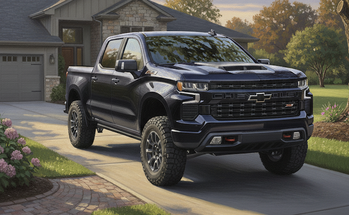 Nick's 2025 Chevy Silverado ZR2 parked in the driveway