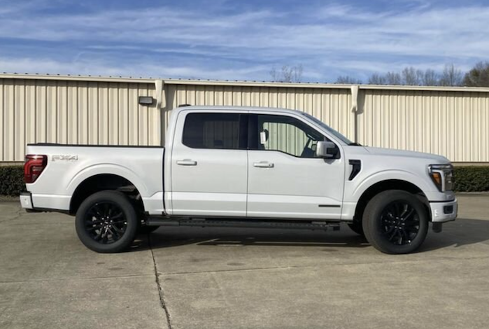 2025 Ford F-150 Lariat at the dealer side view