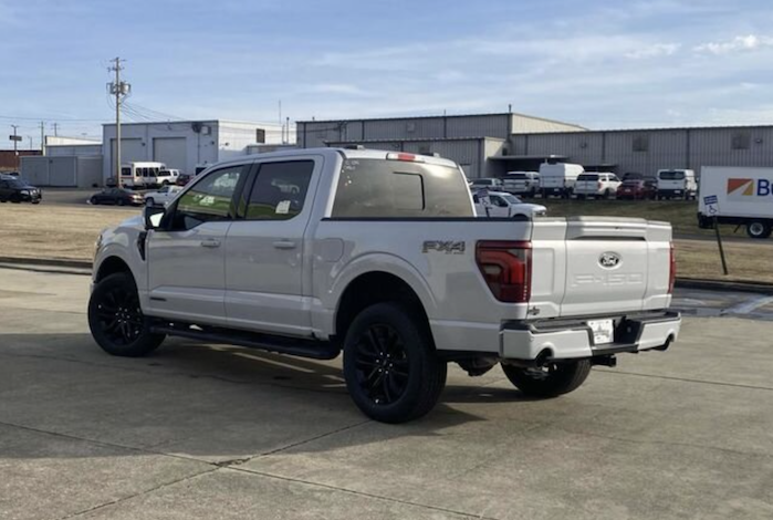 2025 Ford F-150 Lariat at the dealer rear view