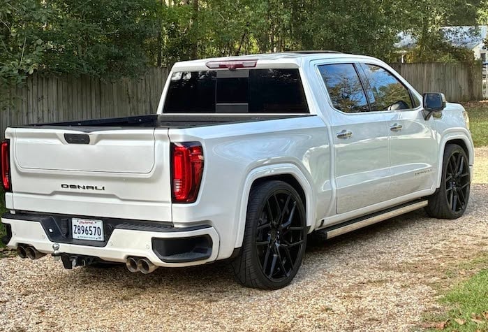 Cameron Hughes' 2025 GMC Sierra rear view