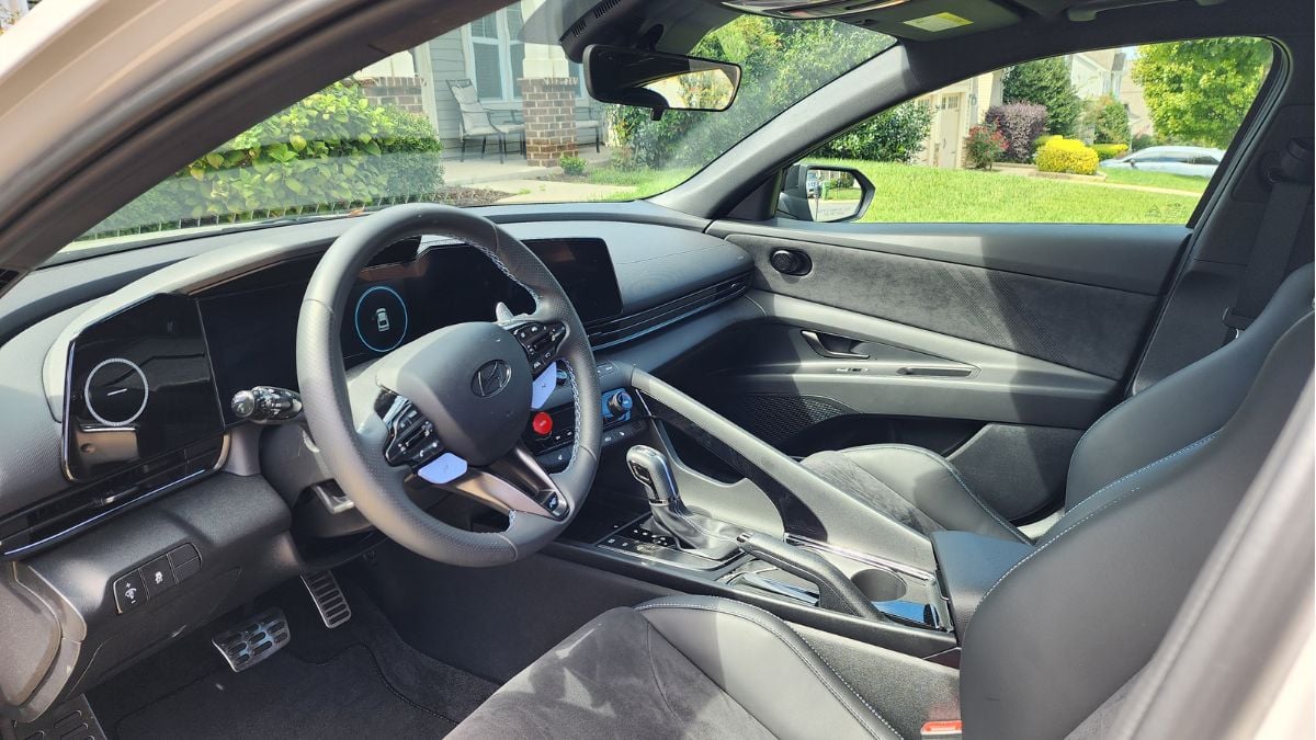 2025 Hyundai Elantra N's interior and infotainment