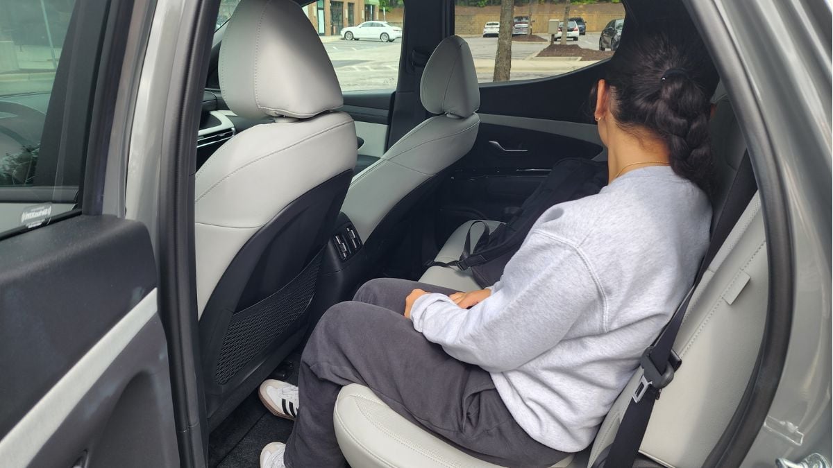 2025 Hyundai Santa Cruz Limited's second row seat legroom