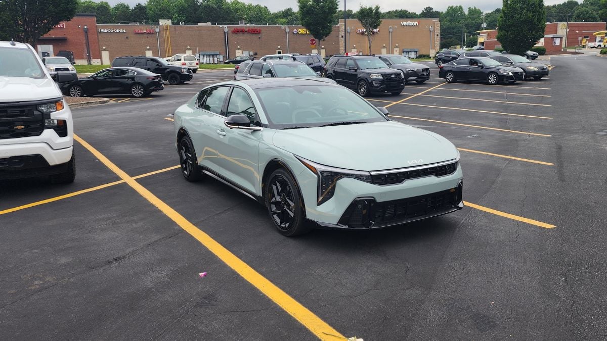 2025 Kia K4 GT-Line Turbo in a parking lot