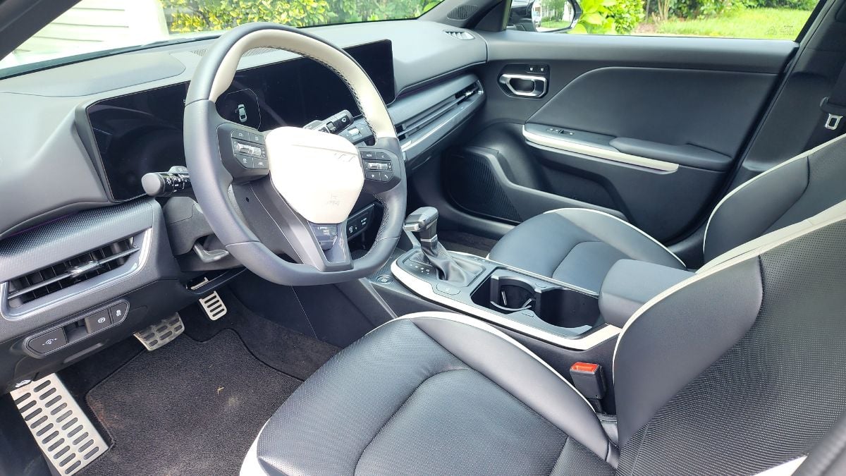 2025 Kia K4 GT-Line Turbo's interior and touchscreen