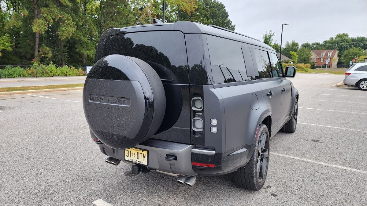 2025 Land Rover Defender 130 V8's rear view