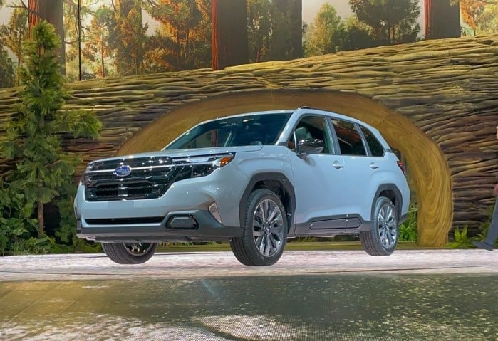 2025 Subaru Forester is on display