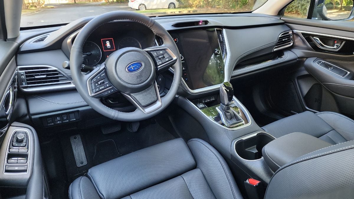 2025 Subaru Outback Limited's front interior and touchscreen