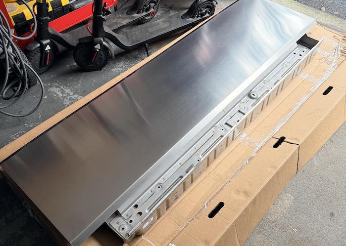 Patrick Bishop's Tesla Cybertruck warped tailgate