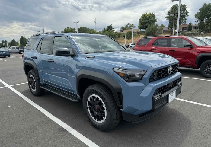 Emma Landree's 2025 Toyota 4Runner at the dealer