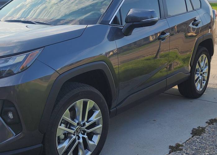 Nancy's 2025 Toyota RAV4 Limited with chrome wheels