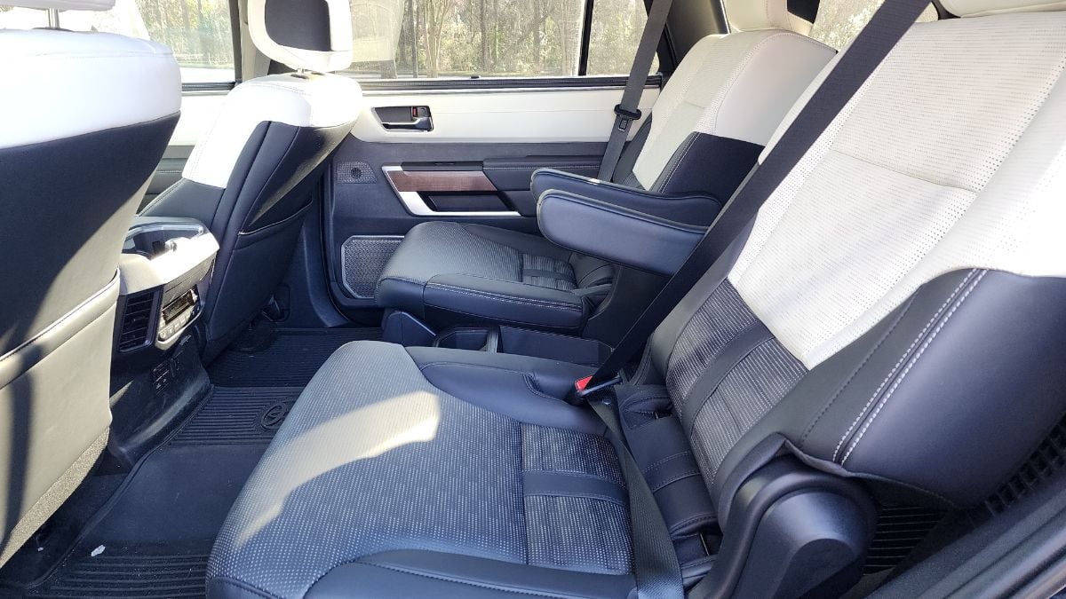 2025 Toyota Sequoia Capstone's second row seat