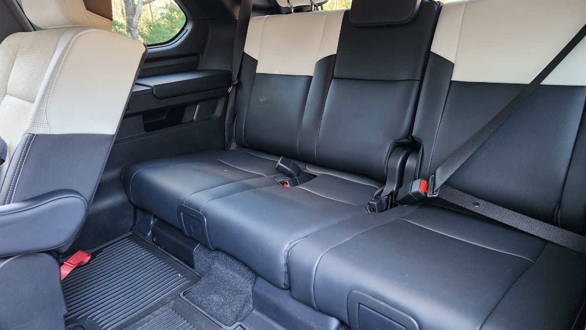2025 Toyota Sequoia Capstone's second row sitting