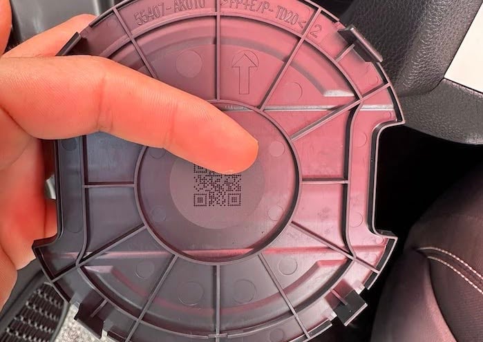 Munoz Gabo found this QR Code on his 2025 Toyota Tacoma