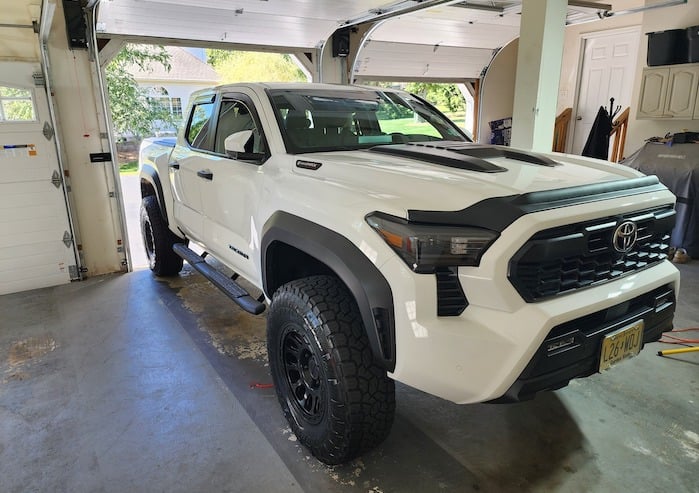Todd's new 2025 Toyota Tacoma in his garage