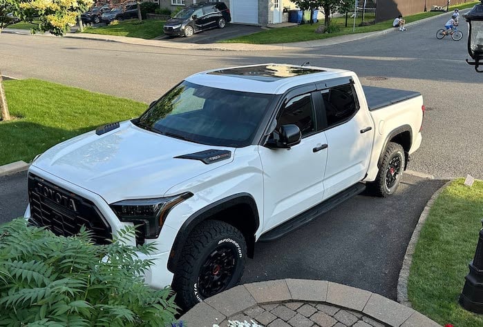 Luc's 2025 Toyota Tundra Hybrid TRD Pro in his driveway