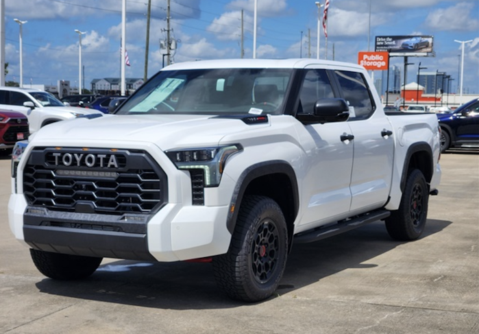 2025 Toyota Tundra with 35-In Nittos front view