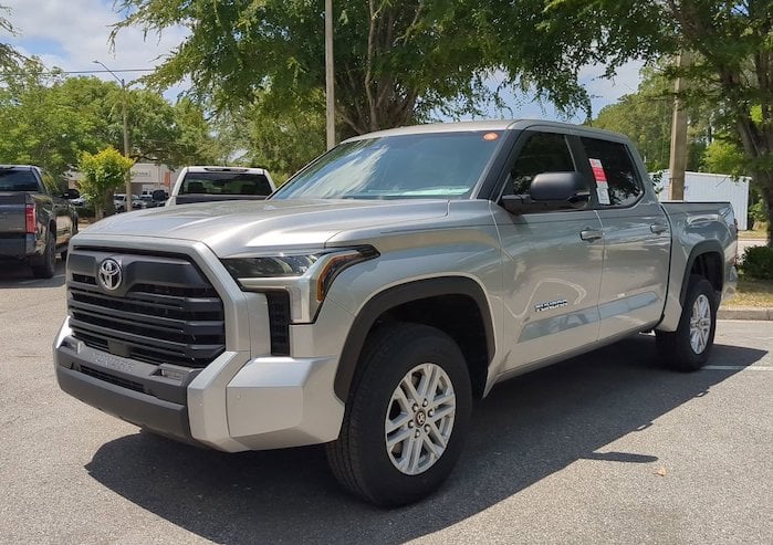 Tim Lunsford's 2025 Toyota Tundra at the dealer