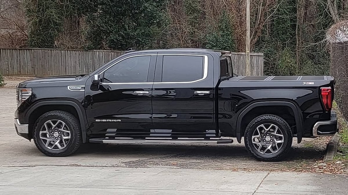 2025 GMC Sierra 1500 SLT in a driveway in NC
