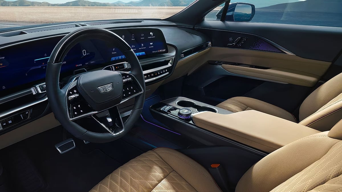 2026 Cadillac lyriq's interior and front seats