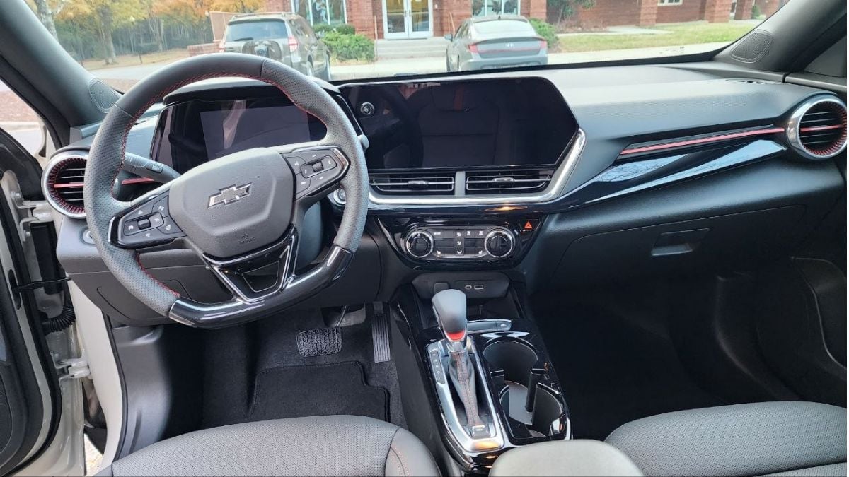 2026 Chevy Trax 2RS interior and touchscreen