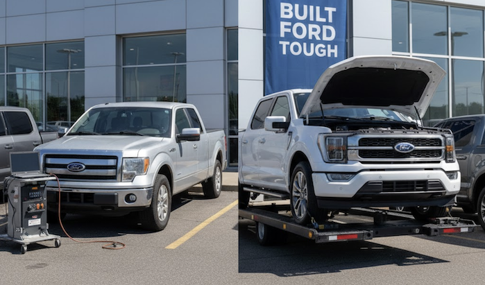 2026 Ford F-150 and 2013 F-150 with 245k miles