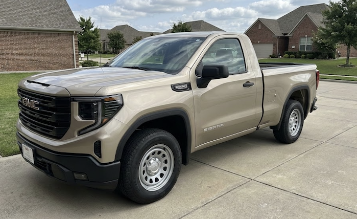 2026 GMC Sierra Pro, Sand Dune, Short Bed, Regular Cab front view