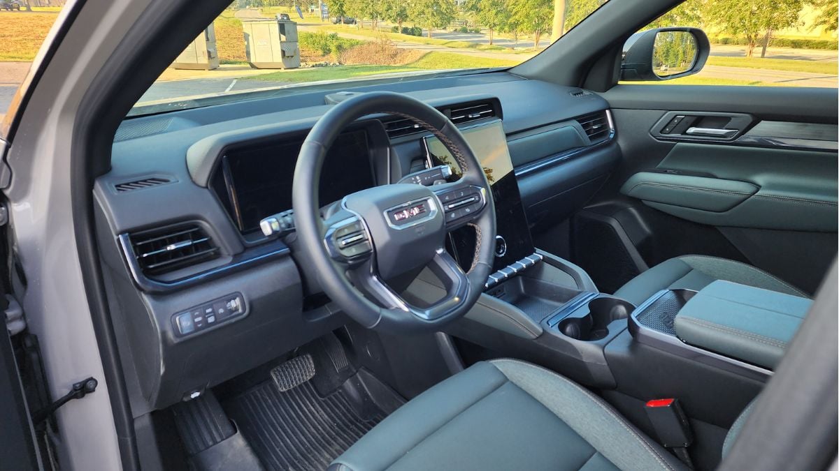 2026 GMC Terrain AT4 AWD's infotainment screen and front interior