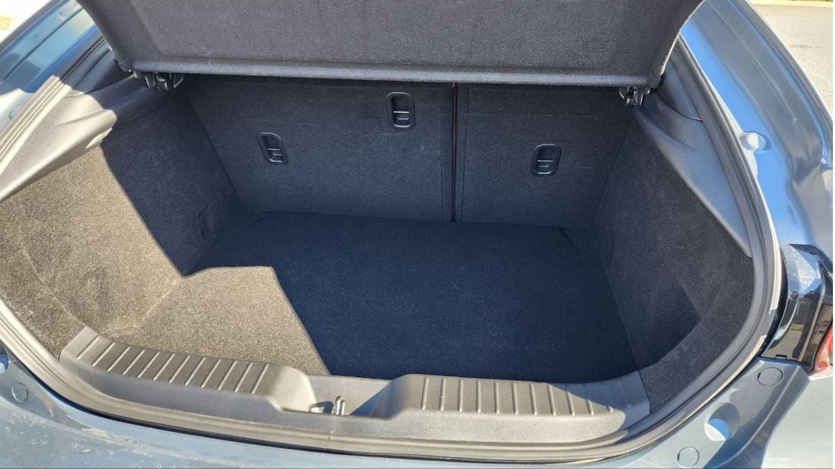 2026 Mazda 3 Carbon Hatchback's cargo space