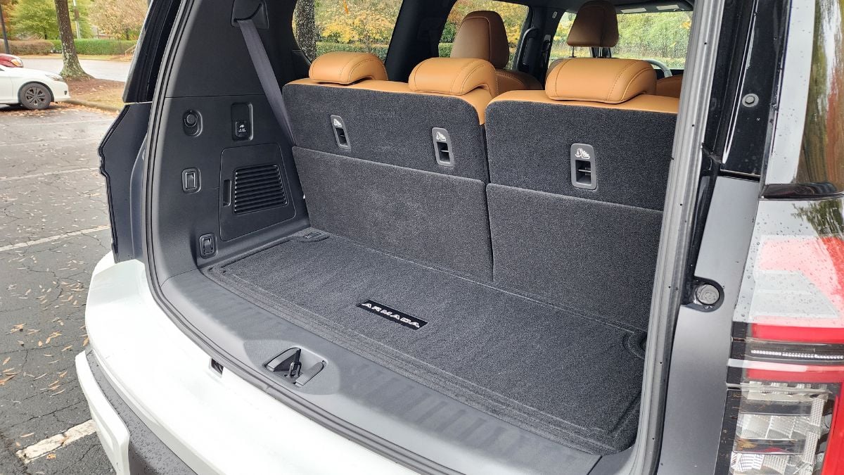 2026 Nissan Armada Platinum Reserve's cargo space