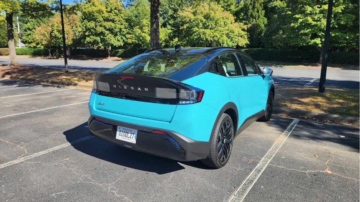 2026 Nissan Leaf's rear exterior design