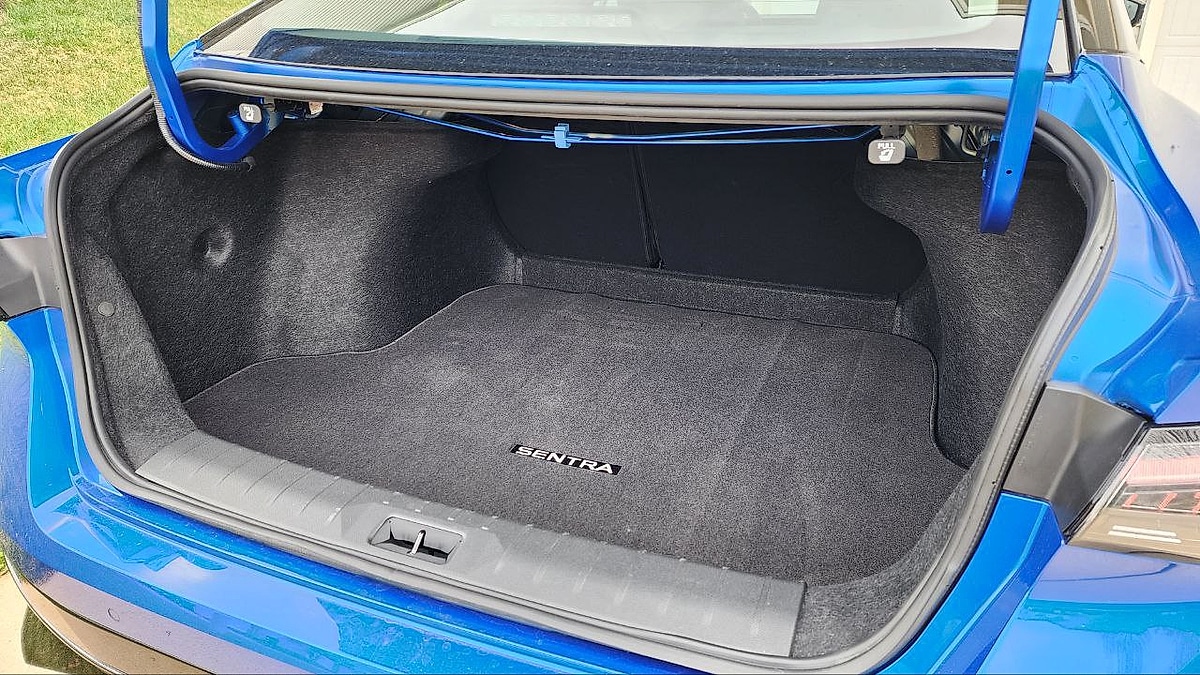 2026 Nissan Sentra's Cargo space, the trunk