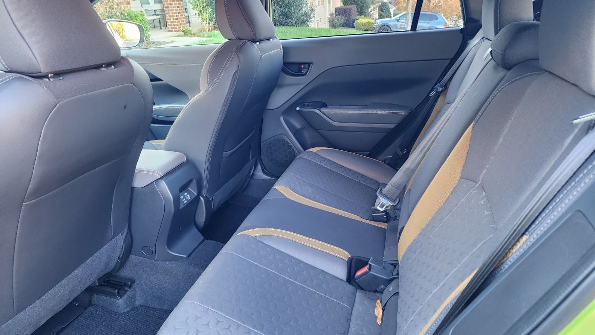 2026 Subaru Crosstrek Hybrid's backseat