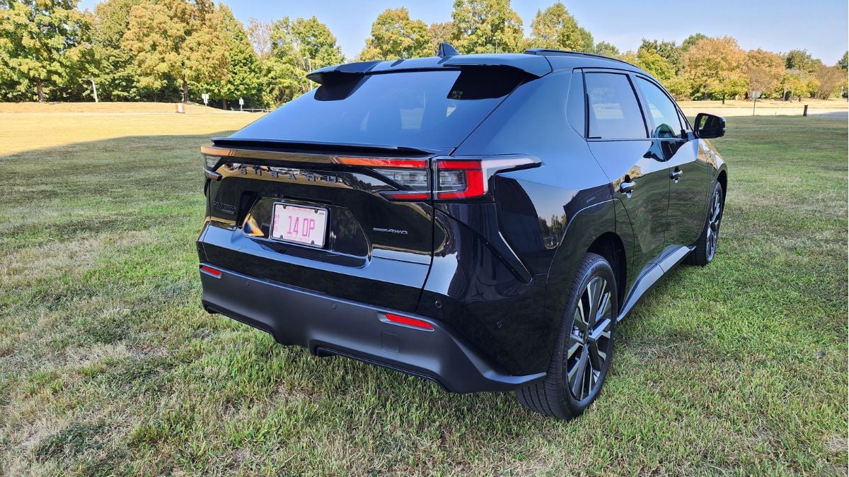 2026 Subaru Solterra's rear exterior view