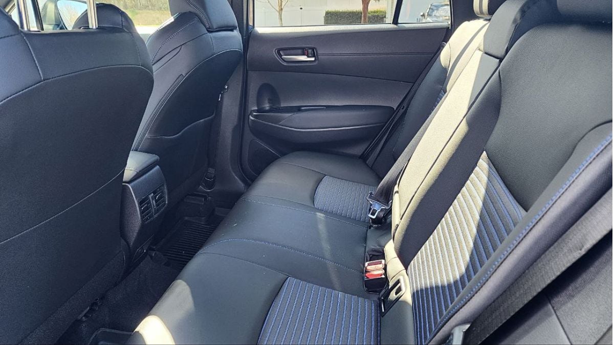2026 Toyota Corolla Cross Hybrid XSE's second row seat