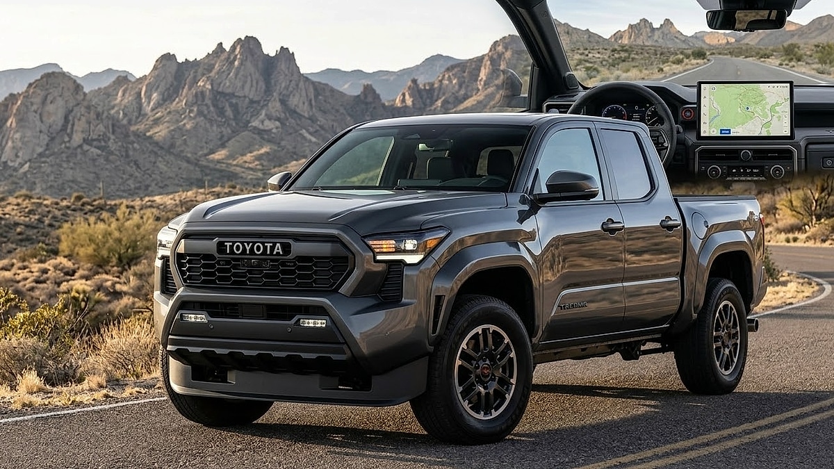2026 Toyota Tacoma TRD Pro showcased in rugged mountain terrain highlighting advanced off-road engineering and modern refinement